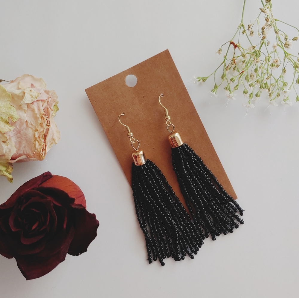 Boho beaded earrings